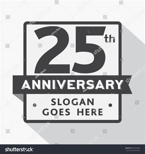 25th Anniversary Logo Vector Illustration Stock Vector (Royalty Free ...