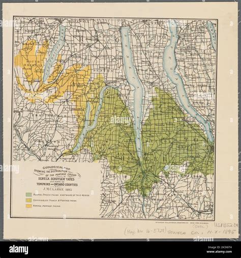 Geological Map Showing The Distribution Of The Portage Group In Seneca