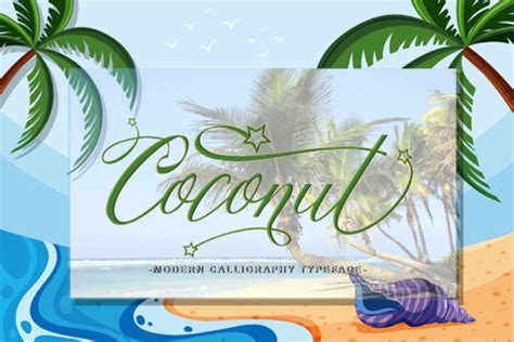 Coconut Script Font By Leparte Studio Creative Fabrica