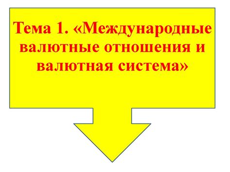 Международные валютные отношения и валютная система - презентация онлайн