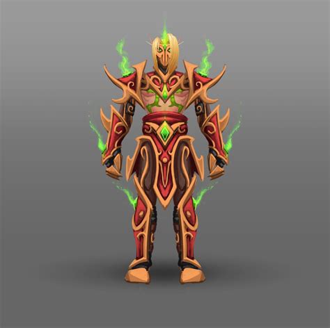 Artstation Fan Art World Of Warcraft Racial Class Armor Design