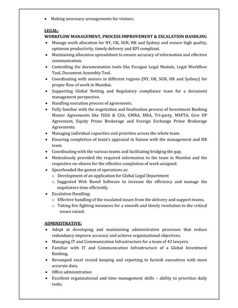 Executive Personal Assistant Resume Pdf