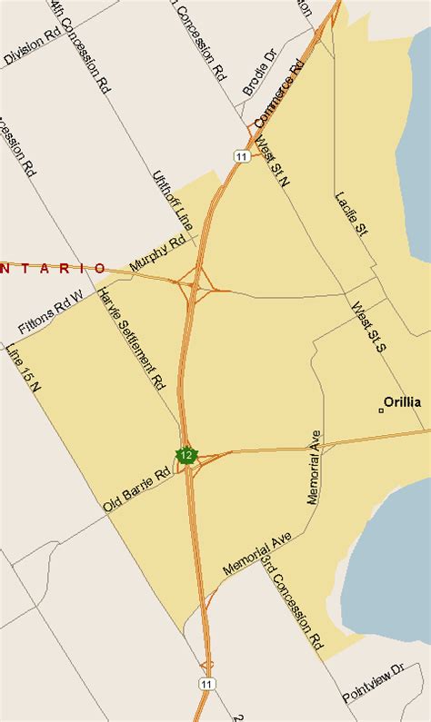 Orillia Map (Region), Ontario - Listings Canada