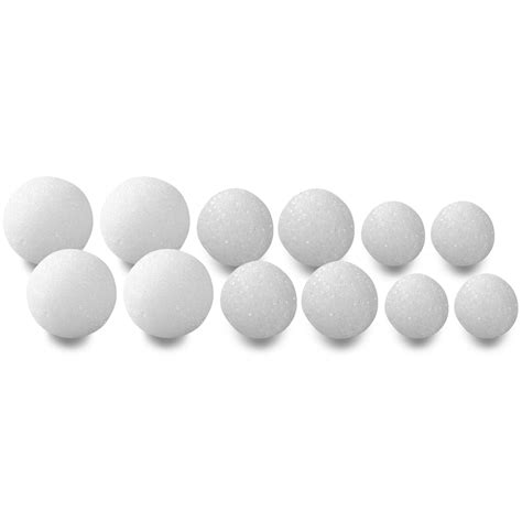 Floracraft Styrofoam Balls 1 2 12pkg