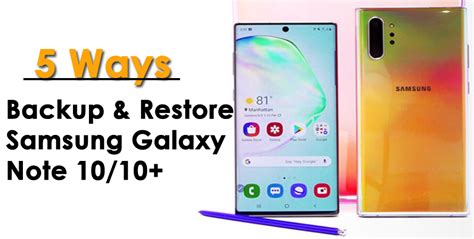 Ways How To Backup Restore Samsung Galaxy Note