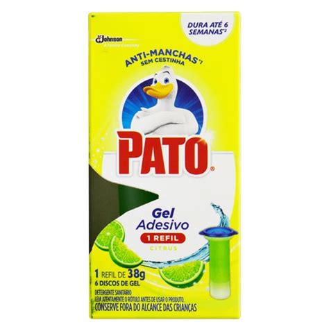 Detergente Sanit Rio Gel Adesivo Citrus Pato G Refil Trimais