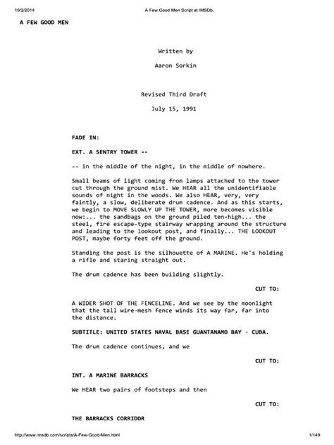 A Few Good Men Script