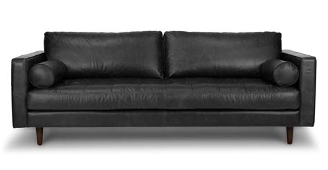 Black Leather Sofas – Flower Love