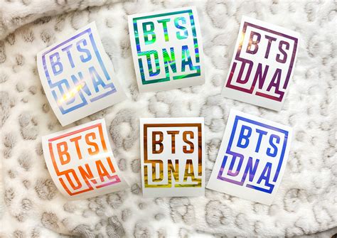 Bts Dna Decal Bts Logo Decal Laptop Decal Tumbler Etsy