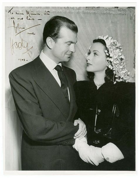 Hedy Lamarr John Loder Original Signed Photograph Autographed