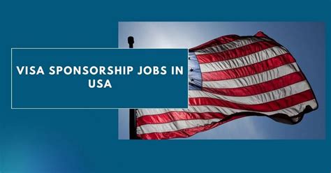 Visa Sponsorship Jobs In USA 2024 Apply Now