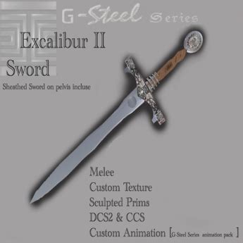 Second Life Marketplace - G-Steel - REAL Excalibur Sword "Replica"