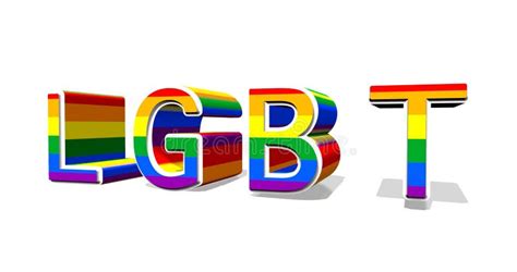 D Illustratie Van Trotstekst Met De Lgbt Trotsvlag Wordt Verpakt Op