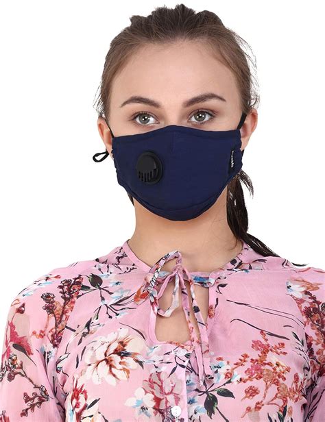 Pureme Reusable And Washable N95 Anti Pollution Dust Mask For Women With 4 Activated Carbon