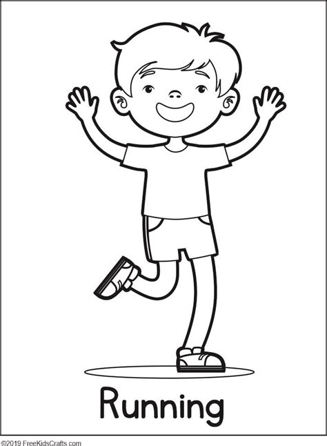 Physical Activity Coloring Pages