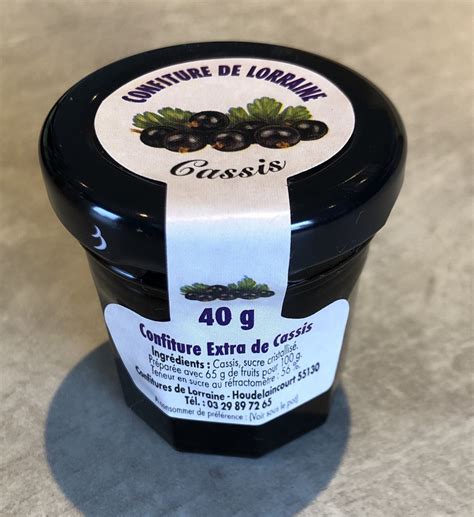 Mini Confiture De Cassis G Confitures De Lorraine Locavor Fr