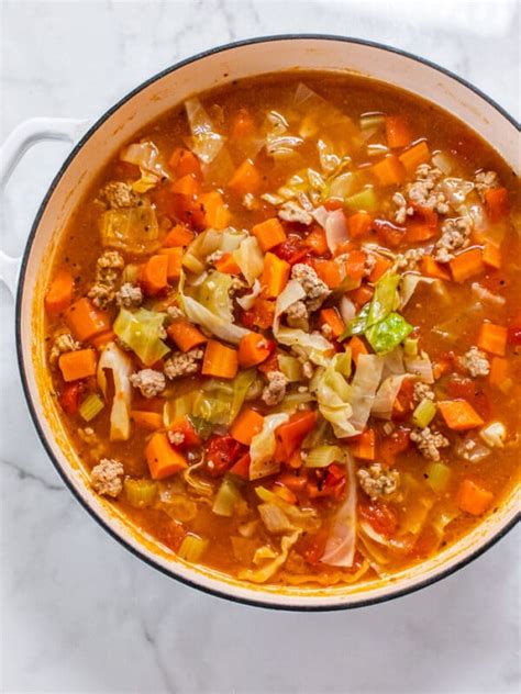 Healthy Cabbage Soup Low Calorie Low Carb Skinny Fitalicious®