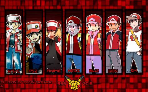 Evolution Of Pkmn Trainer Red By Mattplaysvg On [] For Your Mobile