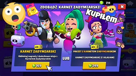 KupiŁem PŁatny Karnet Zadymiarski W Brawl Stars Youtube