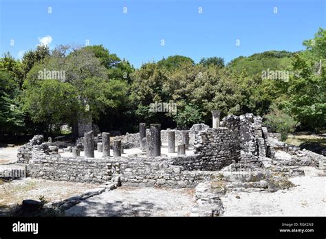 Ruinen Von Buthrotum Antike Stadt In Albanien Butrint Unesco