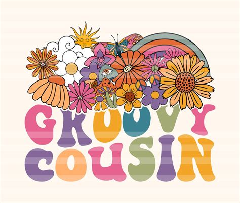 Groovy Cousin Svg Cousin Svg Hippie Cousin Svg Groovy Etsy