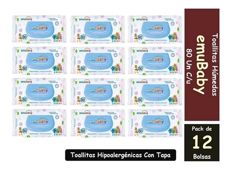 Toallitas H Medas Emubaby Premium C U Pack De Bolsas Cuotas Sin