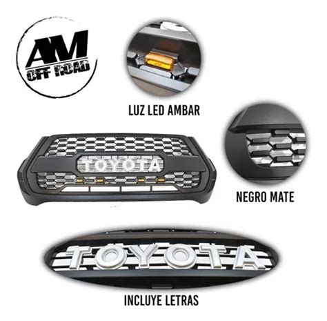 Parrilla Hilux 2021 2022 Con Leds Ambar