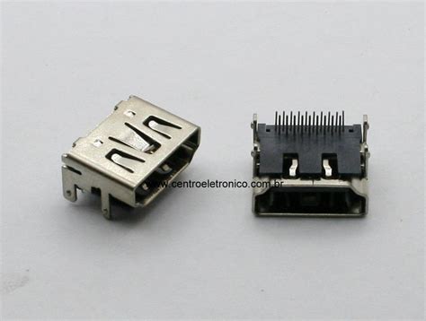 Conector Hdmi Femea P Placa Pci Centro Eletr Nico Uberl Ndia