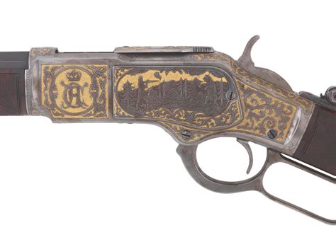 An Engraved 44 Wcf Model 1873 Lever Action Rifle By Winchester No 347286b Auctions