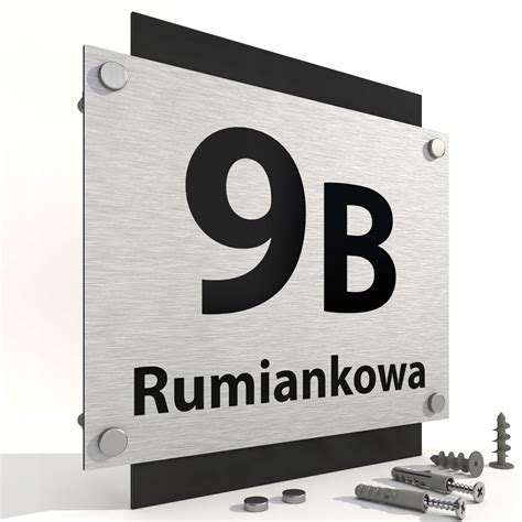 Tabliczka Tablica ADRESOWA Numer Na Dom Numer Domu ALUMINIOWA 35x35