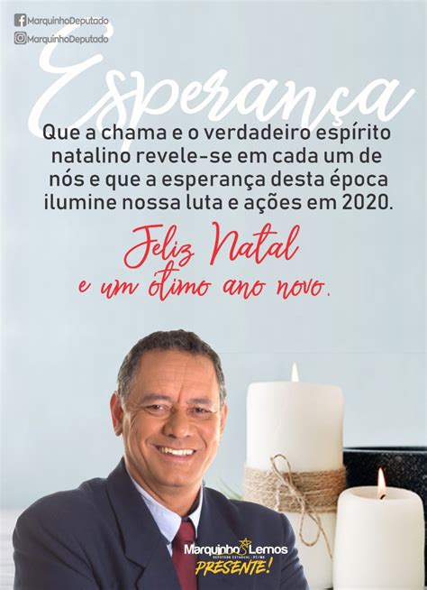 Deputado Marquinho Lemos deseja a todos um Feliz Natal e um ótimo 2020