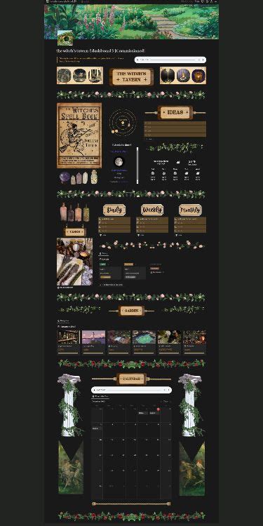 The Witch S Tavern A Full Witchcore Notion Dashboard In Notions