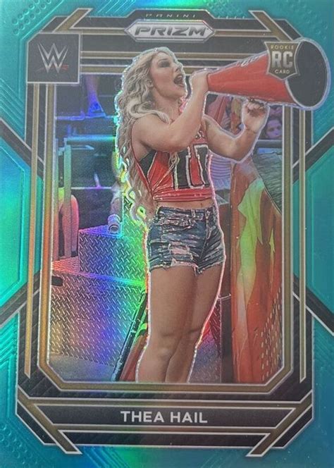 Thea Hail 2023 Prizm Wwe 122 Teal 49 Price Guide Sports Card Investor