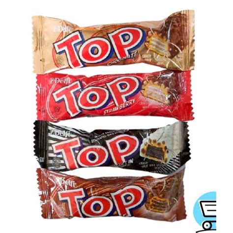 Jual Delfi Top Wafer Gram Coklat Black In White Triple Chocolate