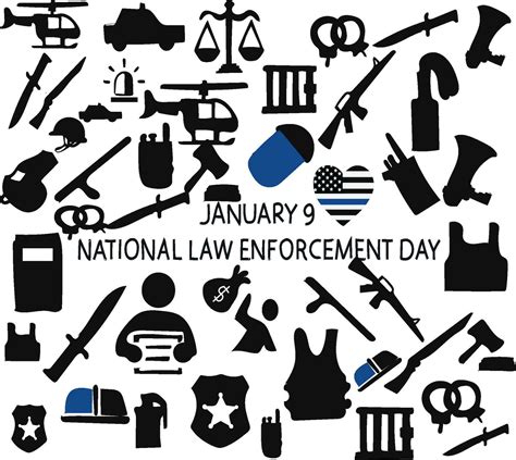 National Law Enforcement Appreciation Day Vector 36145556 Vector Art At