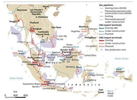 Existing And Proposed Pipelines In South East Asia Download