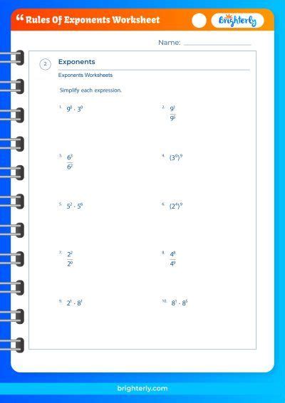 All You Need To Learn About Rules Of Exponents Worksheet [pdfs]