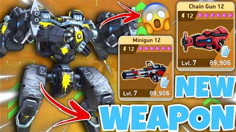 Mech Arena New Legendary Weapon Chain Gun Eclipse With Chain Gun