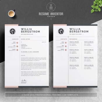 Resume Template Cv By Resumeinventor Tpt