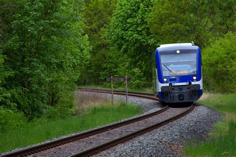 Stadler Regio Shuttle Der NEB Vor Dem Hp Joachimsthal Kaiserbahnhof Auf