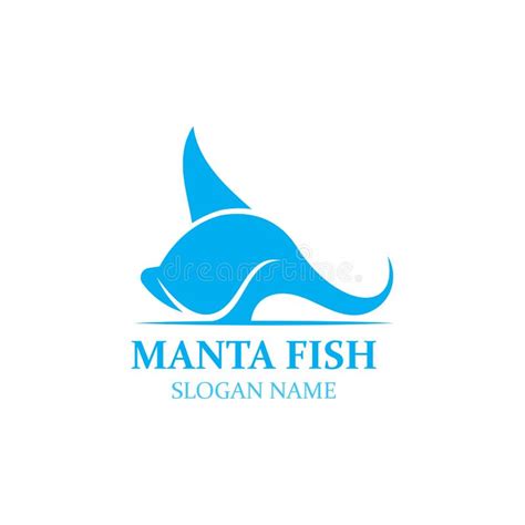 Manta Fish Or Stingray Logo Design Vector Vintage Illustration Skate