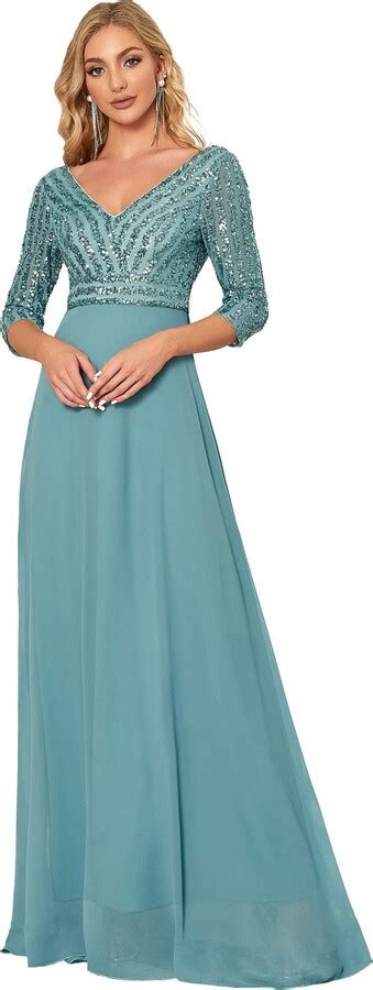 Ever Pretty Women S Elegant V Neck Floor Length A Line Empire Chiffon