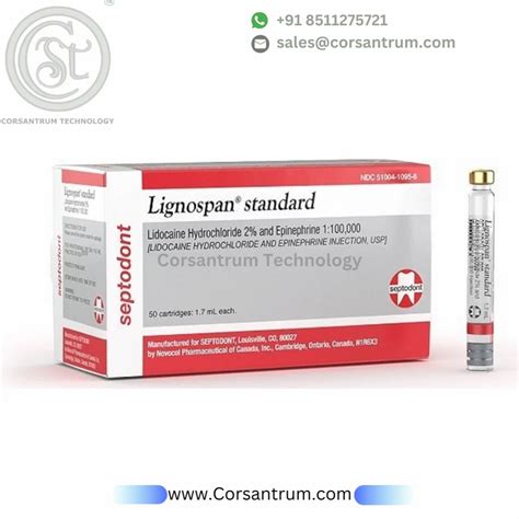 Lignospan Standard Lidocaine Hydrochloride And Epinephrine Injection