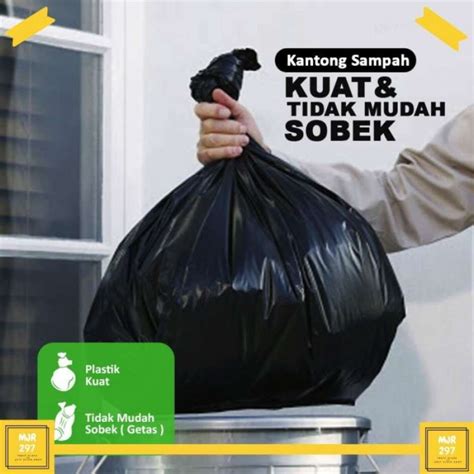 Promo Kantong Plastik Sampah Trash Bag Plastik Hitam Sampah Varian