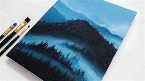 Easy Winter Canvas Painting Ideas For Beginners Acrylic Painting