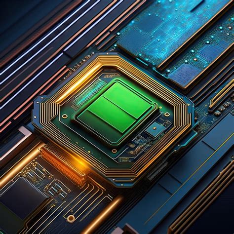 Premium AI Image Circuit Board Technology Background Central Computer