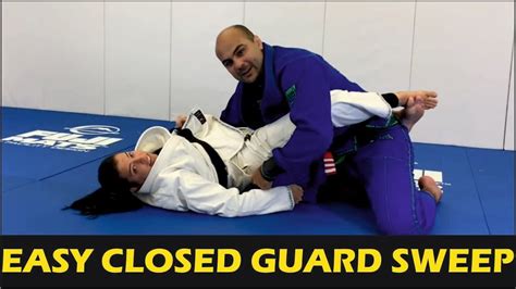 Easy Bjj Closed Guard Sweep By Deborah Gracie Youtube