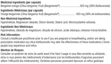 Bergamot Bpf 60 Capsules Ortho Molecular Products Bodycrafters