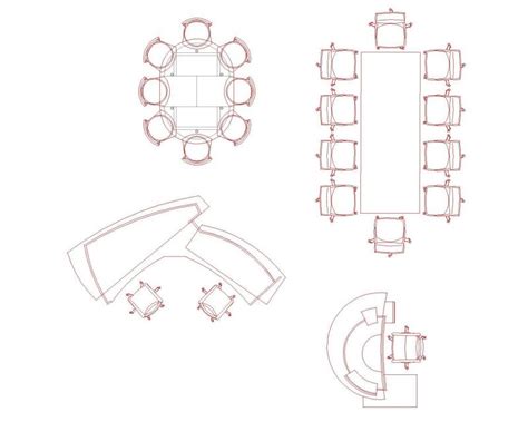 Mobilier De Bureau Toutes Fins Dwg Thousands Of Free Autocad