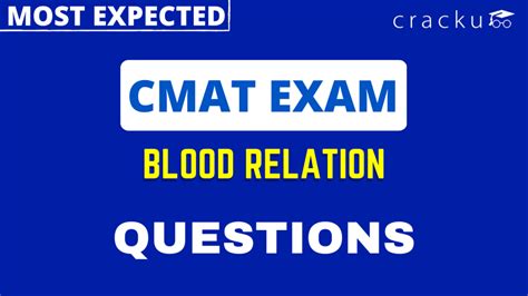 CMAT Blood Relation Questions Important PDF Cracku